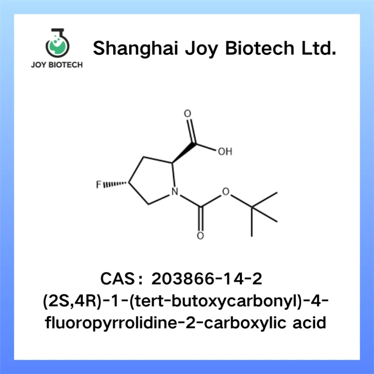(2S,4R)-Ácido 1-(terc-butoxicarbonil)-4-fluoropirrolidina-2-carboxílico NO CAS 203866-14-2